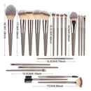 Kit 10 Pincéis de maquiagem